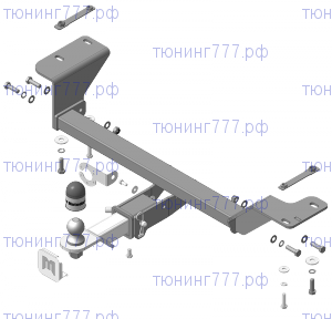 Фаркоп (ТСУ), Motodor, крюк под квадрат