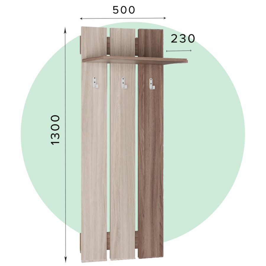 Вешалка В-01  ЛДСП