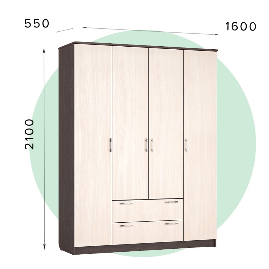 ШР-04 с ящиками ЛДСП (без зеркала)