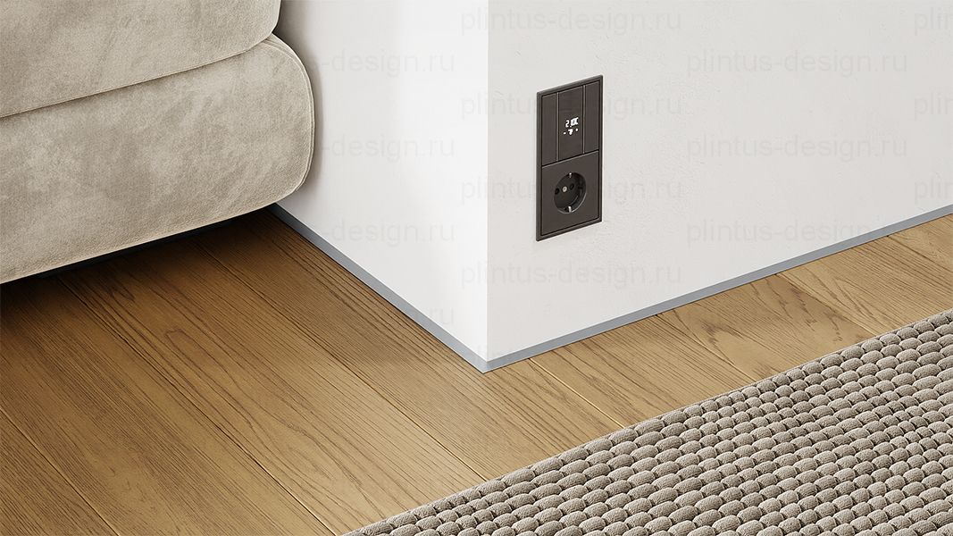 Микроплинтус ФЕСО 11 мм Телегрей RAL 7045