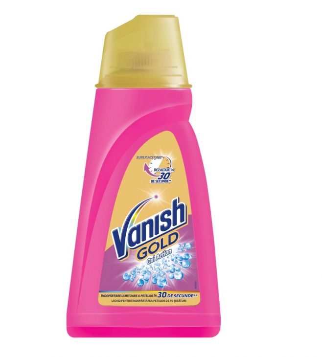 Vanish Gold Oxi Action Pink гель 940 мл Пятновыводитель для цветного белья