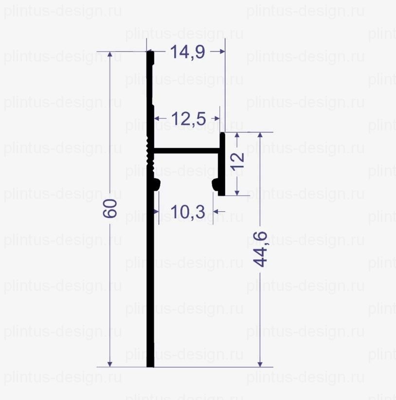 SC 1212 теневой плинтус Line Art