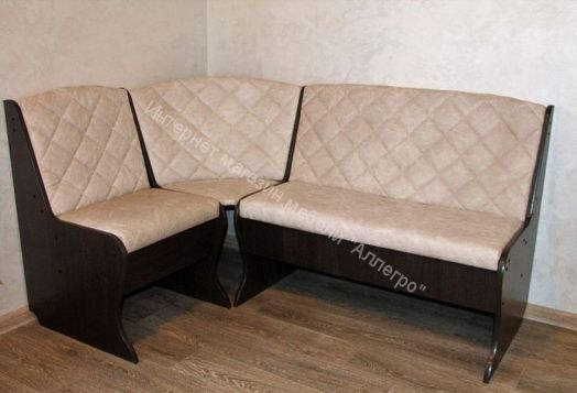 Кухонный уголок Барон 2 (скамья), венге/замша бежевая