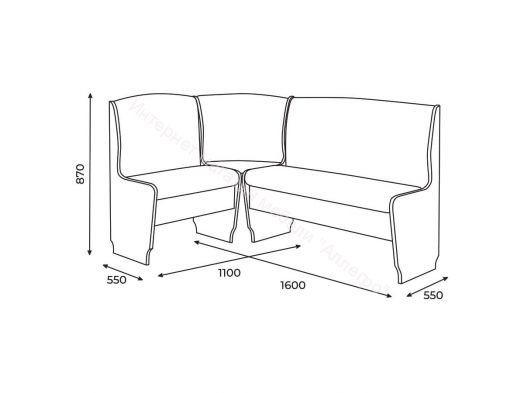 Кухонный уголок Барон 2 (скамья), млечный дуб/замша бежевая