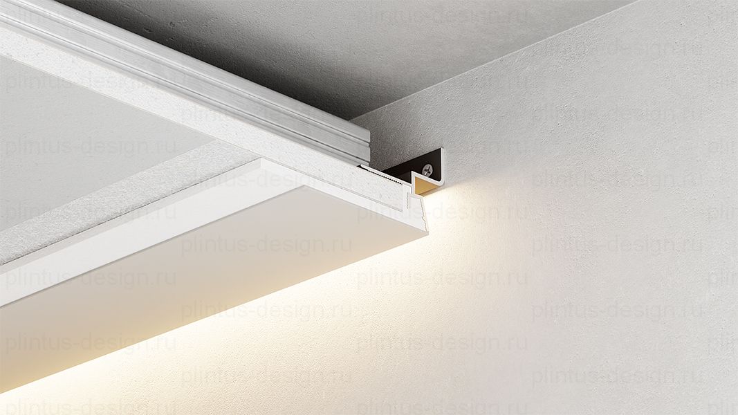 Теневой профиль ФЕСО для потолка из ГКЛ, зазор 7.6 мм
