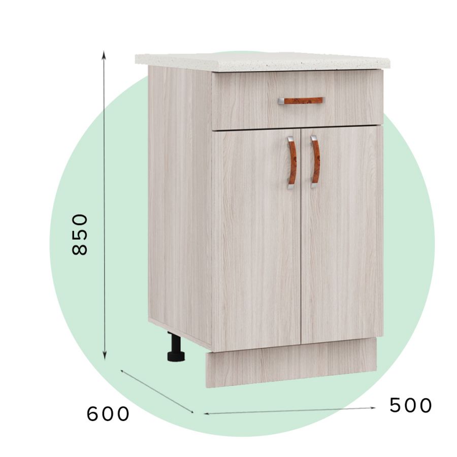 МС "Легенда 10" Тумба х500 с ящиком