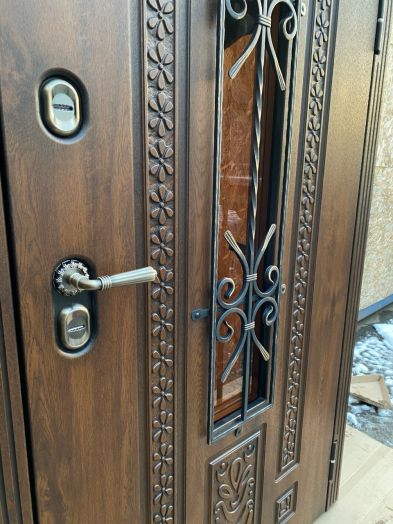 Дверь входная Termo-door Лацио с терморазрывом 3К Винорит Дуб Бежевый матовый