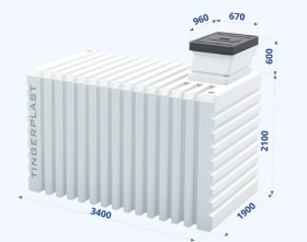 Погреб пластиковый ТИНГАРД Т3500
