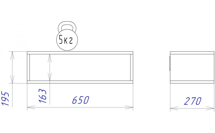 Д-8 Полка-ниша "Денвер"