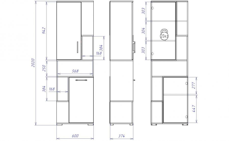 Д-10 Пенал открытый "Денвер"