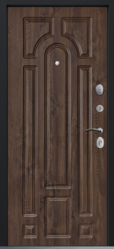 Входная дверь Command Doors Техно 17.02 Темный дуб