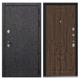 Входная дверь Command Doors Геометрия 61 Темный дуб