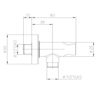 Шланговое подключение Bossini C12000 схема 2