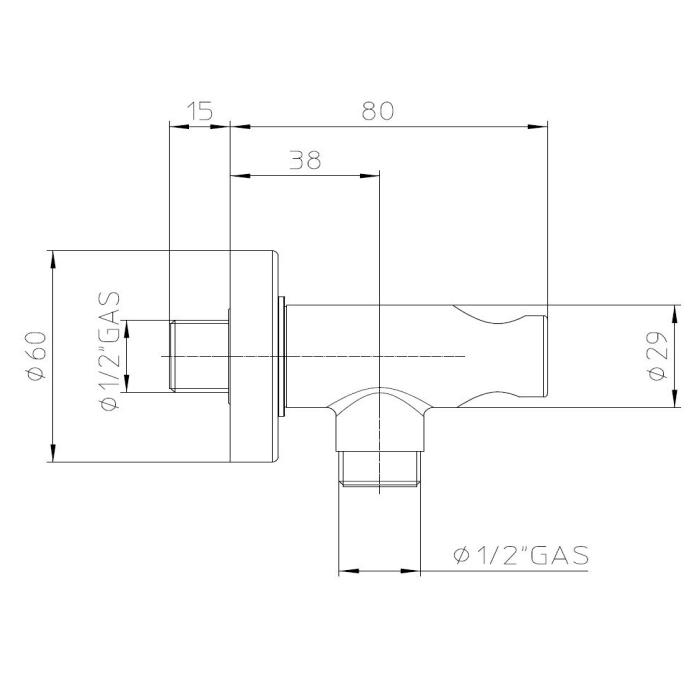 Шланговое подключение Bossini C12000 схема 2