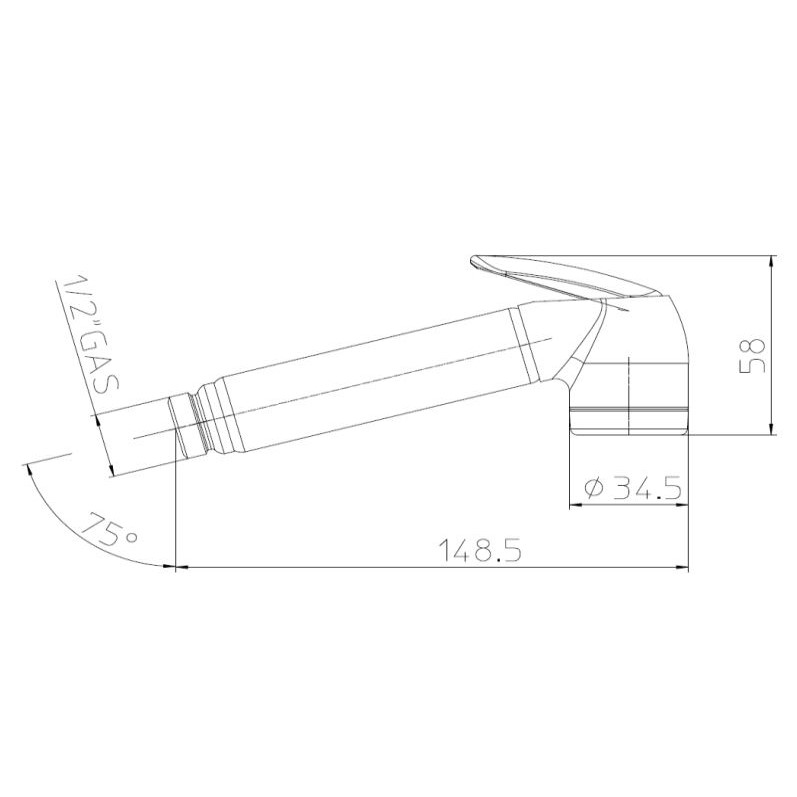 Гигиенический душ для биде Bossini Talita Idrogetto B00656 ФОТО