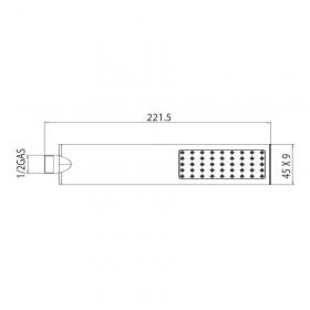 Душевая лейка Bossini Flat One B00270 ФОТО