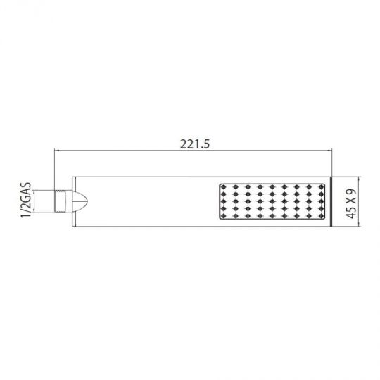 Душевая лейка Bossini Flat One B00270 ФОТО