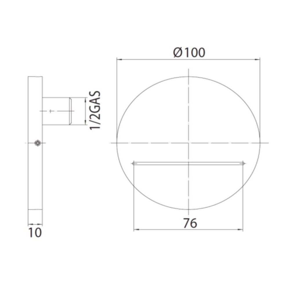 Каскадный излив Bossini Ole Round E86911 схема 2