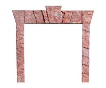 Комплект облицовочного камня для обрамления окон и дверных проемов дома