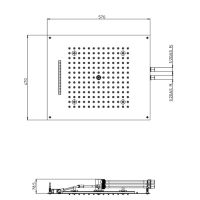 Верхний душ Bossini Dream H38906 2 режима схема 2