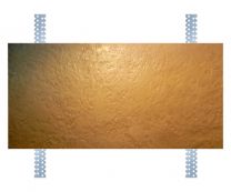 Бетонная фасадная плитка №6 с оцинкованными закладными для облицовки стен дома