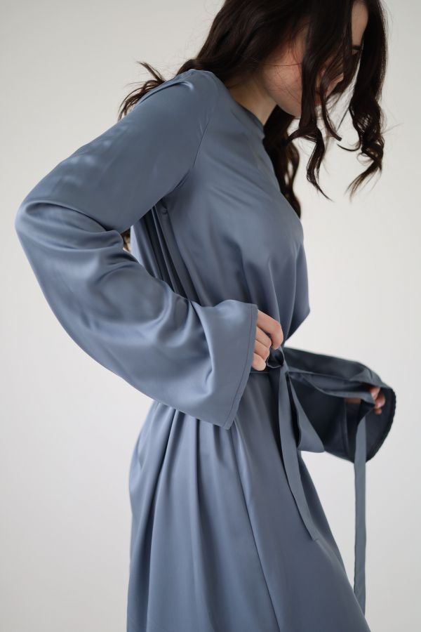 Платье Bambù из бамбука пыльно-синий