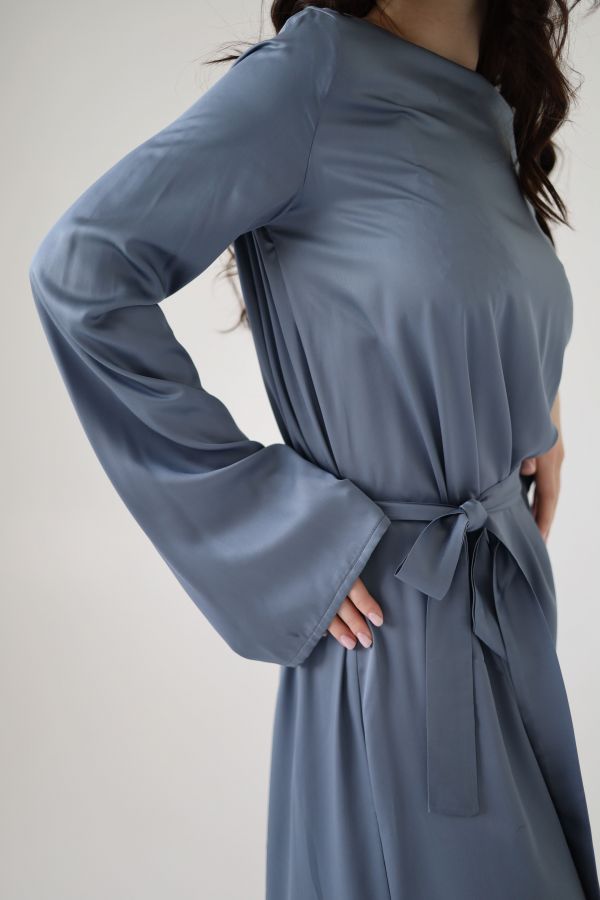 Платье Bambù из бамбука пыльно-синий