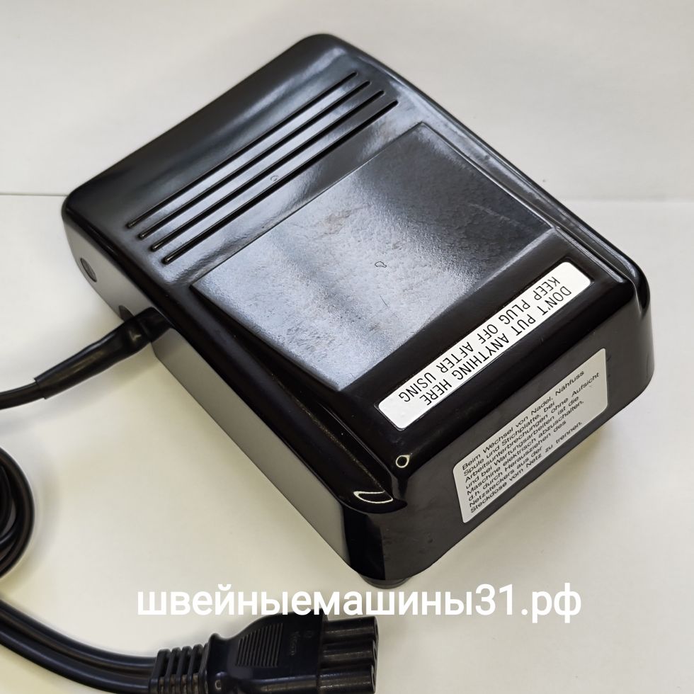 Педаль TJC - 211; 230v, 50Hz, 90W, 0.45A разъём Janome  (уценка - на корпусе небольшие потёртости)  Цена 1400 руб.