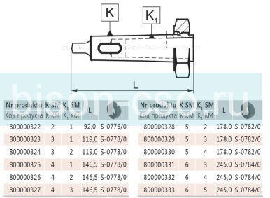 Втулка переходная 1754-3-1 Bison Bial Втулка переходная 1754-3-1 Bison Bial