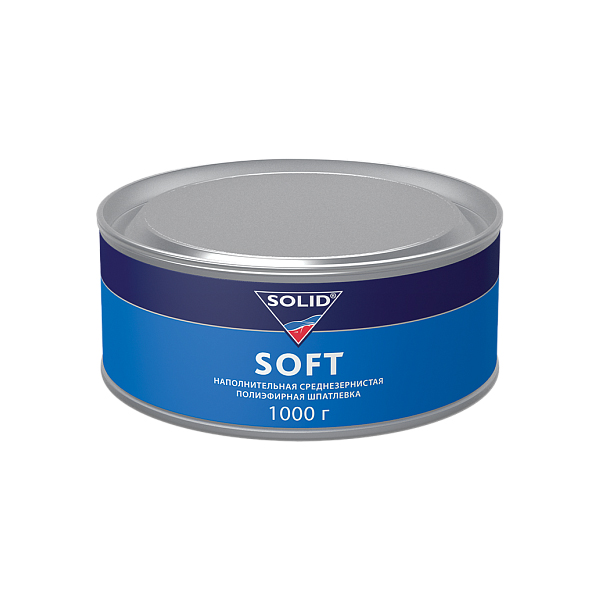 Solid SOFT Наполнительная среднезернистая шпатлевка, фасовка 1кг.