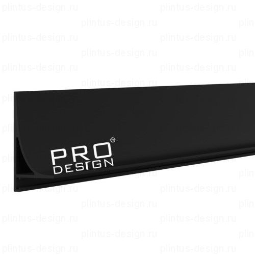 Corner L 584 Pro Design щелевой плинтус чёрный
