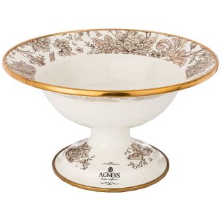 ВАЗА ДЛЯ ФРУКТОВ AGNESS, СЕРИЯ ROYAL GARDEN 20СМ D=20СМ H=12СМ