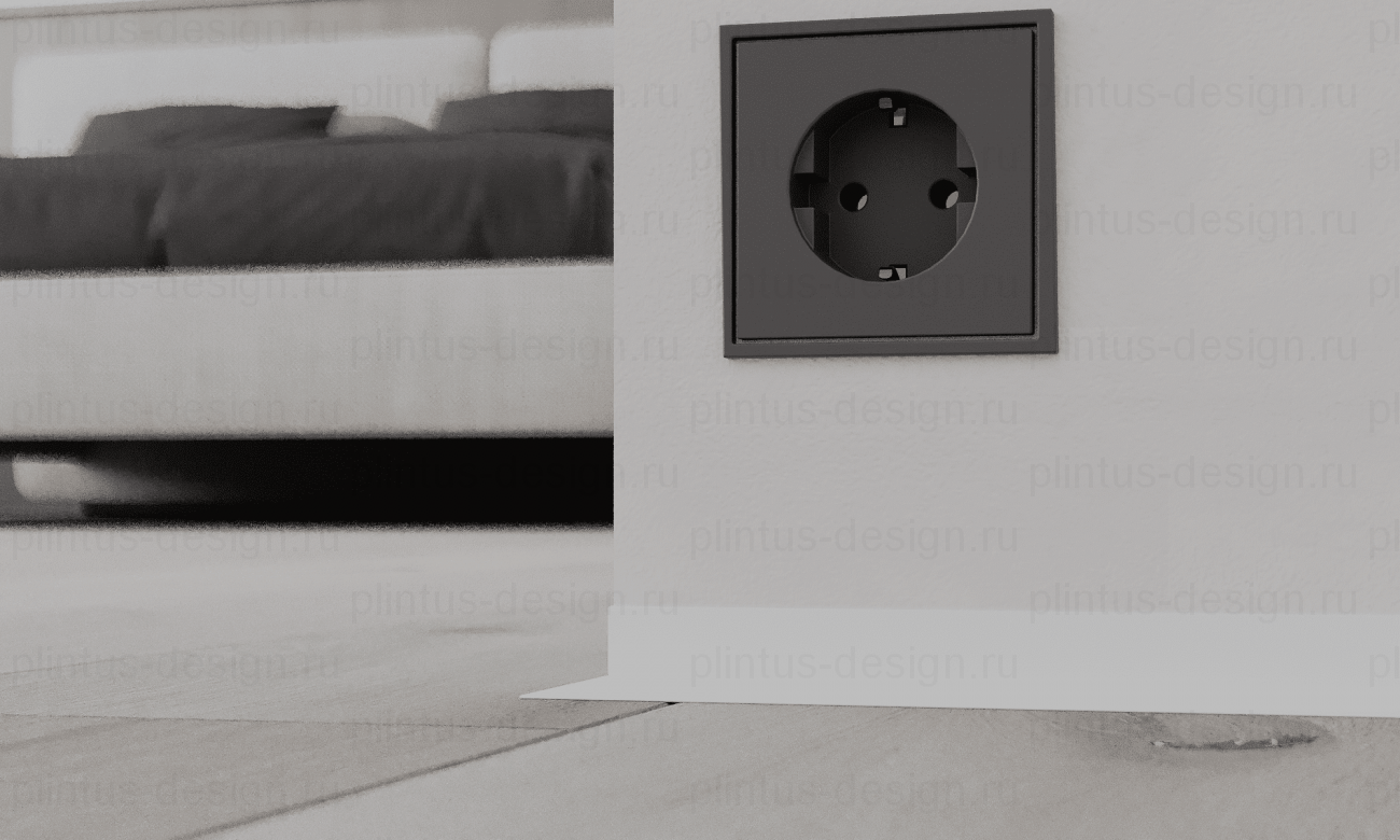 Микроплинтус Лайн Ликорн С-05.25.4 L-образный белый