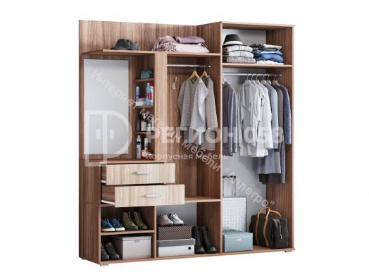 Прихожая "Визит 7" Дуб крафт золотой/Графит