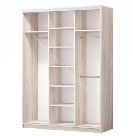 Шкаф купе "Альянс 2" Белый (Регион 058)