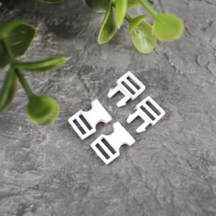 Застежка-фастекс мини 10*8 мм. (набор из 5 шт.), белый