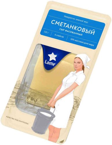 Сыр полутвердый Laime Сметанковый