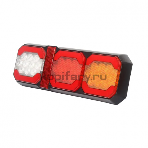 Светодиодный led задний фонарь на легковой прицеп, грузовик и фуру 5 в 1 295*100*30мм 10-30v ZD1696