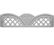 Бетонная заборная секция №1(б) «Овен ажурный»