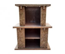 Печь под казан с фактурой «Галька»