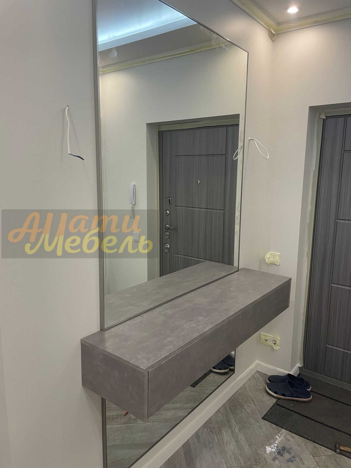прихожая с зеркалом в профиле 1500*1200