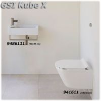 GSI Kube X подвесной унитаз 941611 + раковина 9486111