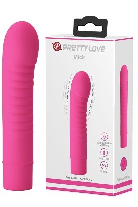 Мини-вибратор Baile Pretty Love Mick розовый, 13*2,7 см