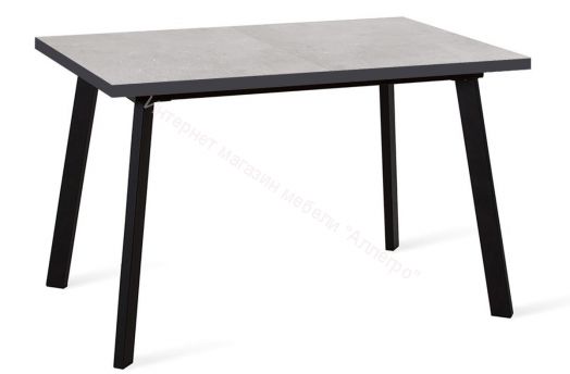 Стол Dikline HB120 хромикс белый/ опоры черные