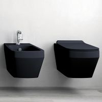 подвесной унитаз без ободка Simas Baden Baden BB18nero matt