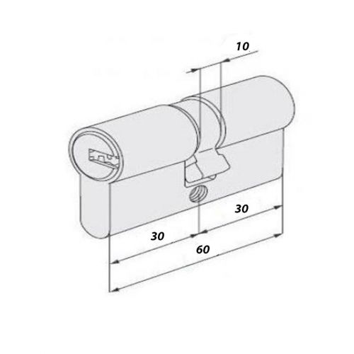 Цилиндровый механизм DAMX N60, арт. CM-0009
