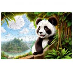 Деревянный пазл Панда от Yoshatoys