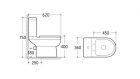 Унитаз напольный Nero NG-9902 с толстой крышкой Niagara