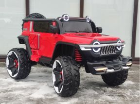 Электромобиль для детей Jeep 4WD WN-1166 красный