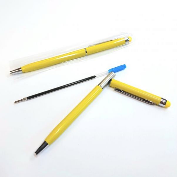 Желтые ручки со стилусом TouchWriter
